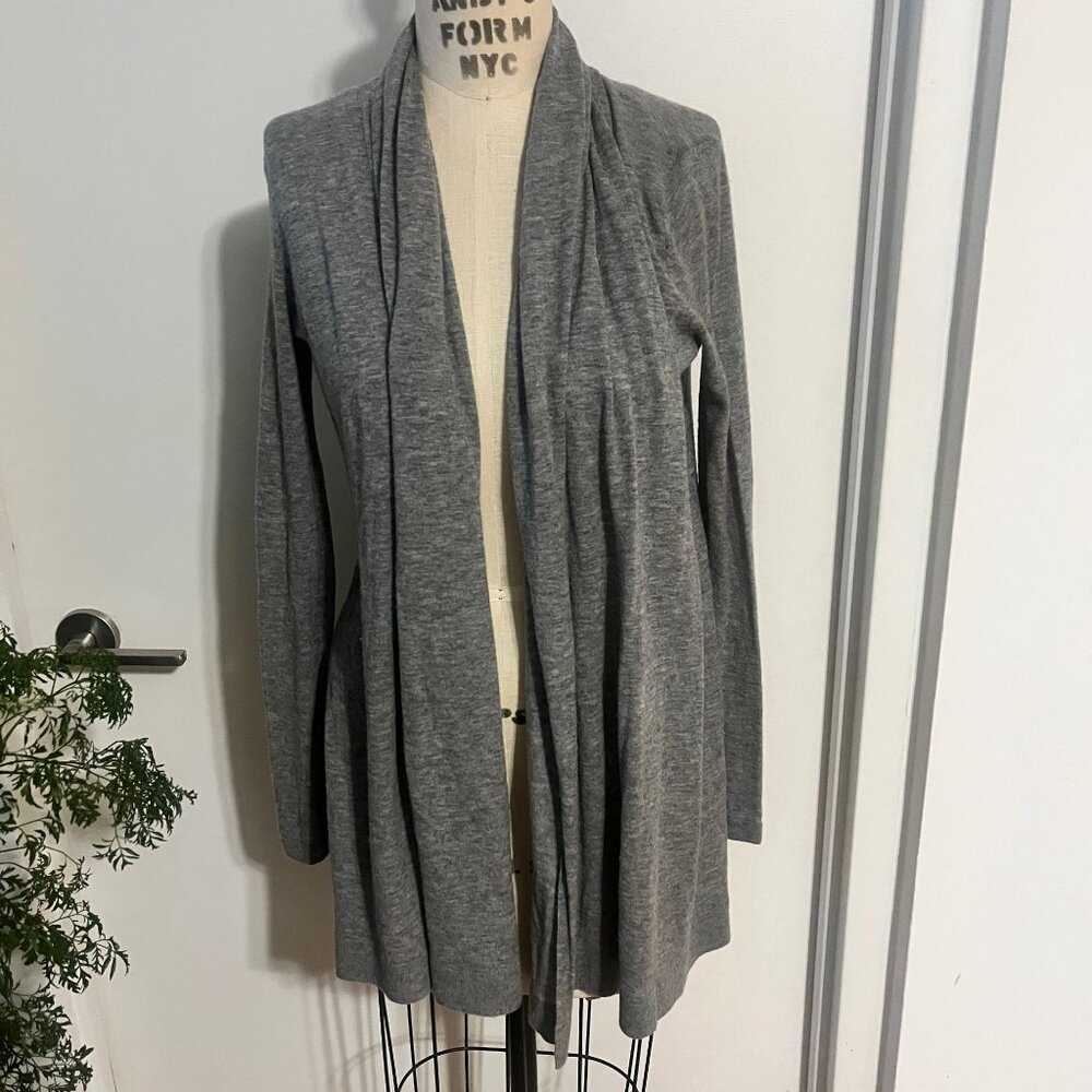 THEORY Gray Cashmere Open Front Cardigan Size XS‎